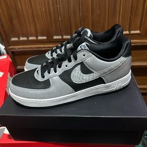 Size 11.5 - Nike Air Force 1 Low Silver Snake 2021